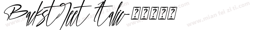 Backstreet Italic字体转换